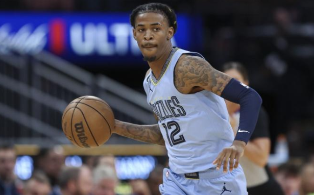 莫兰特复出砍下准三双灰熊击败马刺